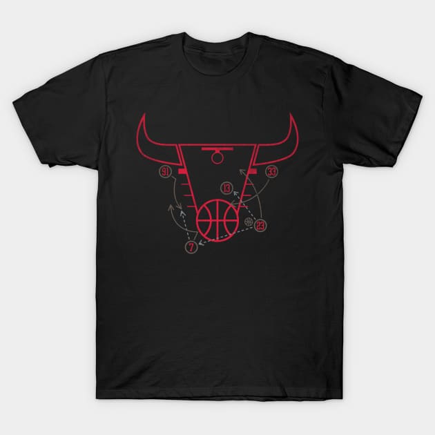 Bulls Play T-Shirt by NeonFlyers